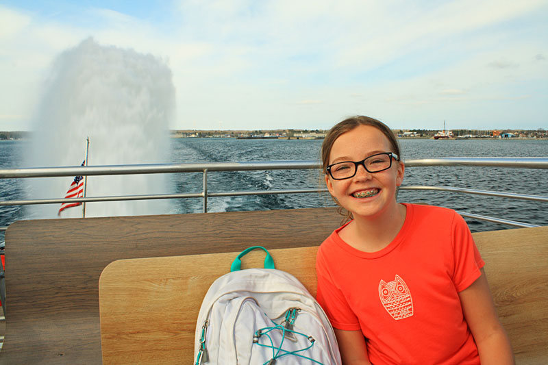 riding on top of the star line ferry